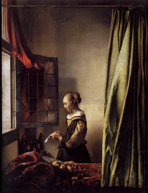 1657 Lady lisant une lettre