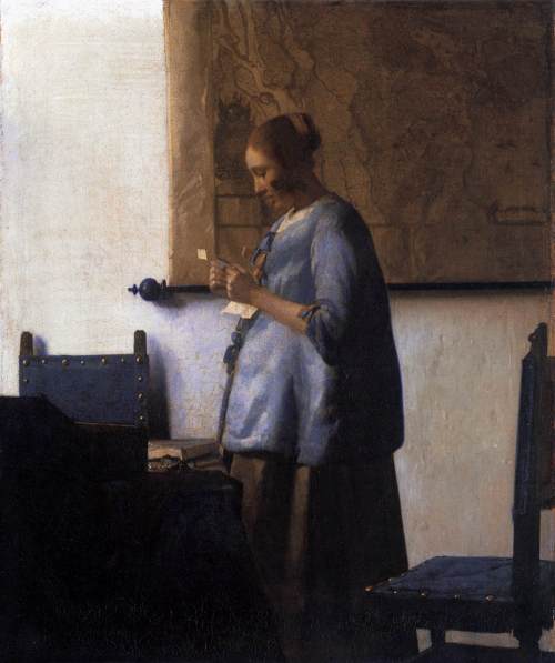 1663-1664 Femme en bleu lisant une lettre