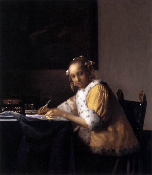 1665-166 Femme écrivant